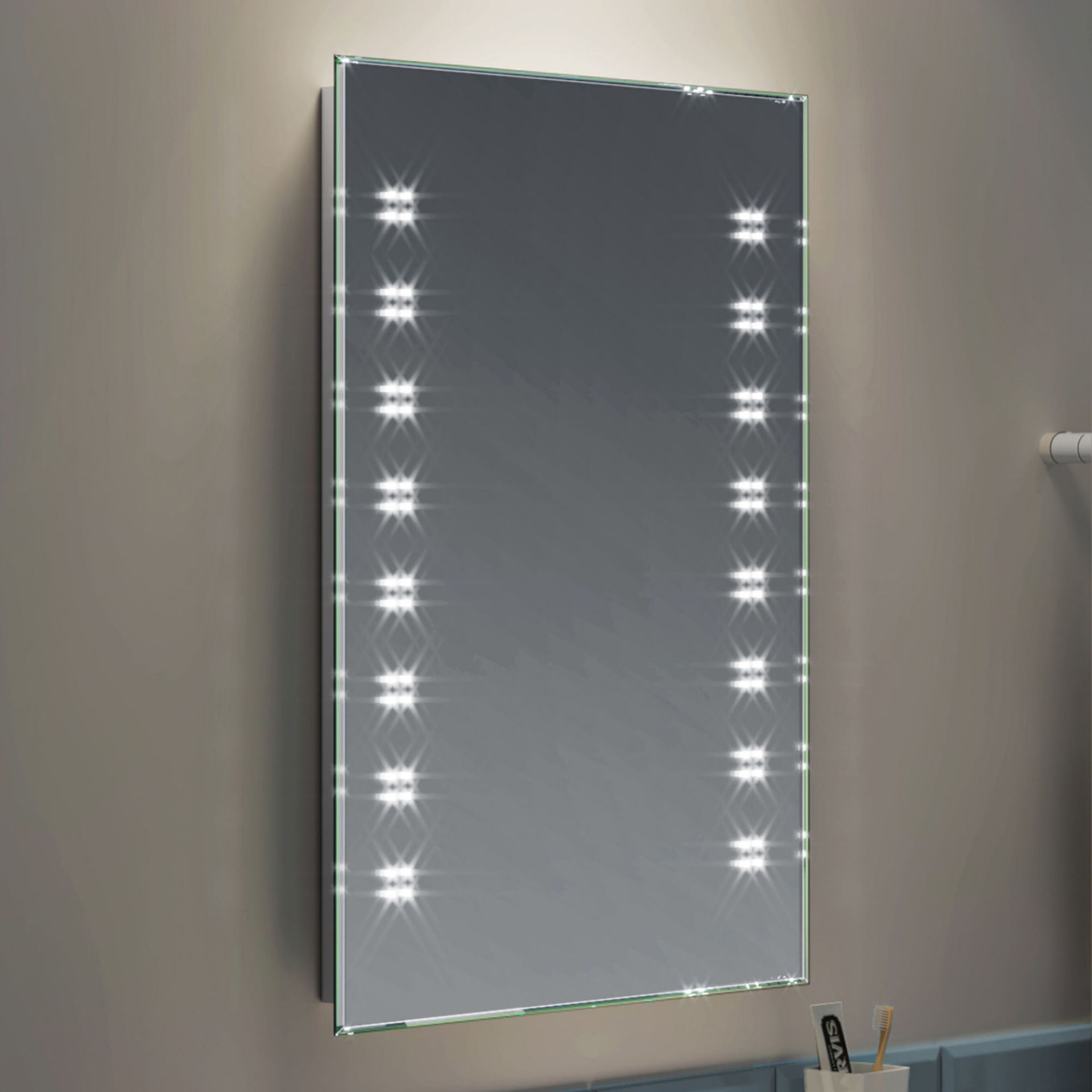 NEW 500x700mm Galactic Designer Illuminated LED Mirror. RRP £399.99.ML2101.Energy efficient L...