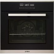 (KA43) PRIMA+ BUILT-IN SINGLE ELECTRIC OVEN - PRSO108 RRP £366.35 (SLIGHT DINT TO BACK) 76 L...