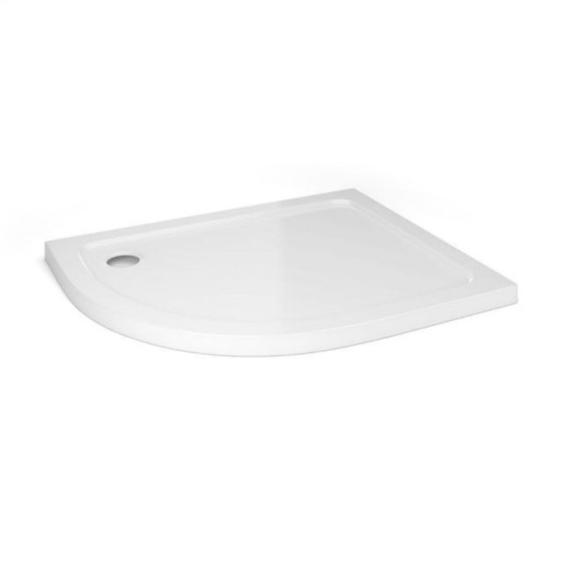 (VD124) 1000x800mm Offset Quadrant Ultra Slim Stone Shower Tray - Left.RRP £304.99.Constructed... - Image 2 of 2