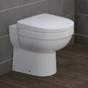 NEW & BOXED Sabrosa II Back to Wall Toilet inc Soft Close Seat. 621BWP.Made from White Vitreous...