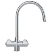 (FR88) FRANKE MOSELLE KITCHEN TAP CHROME. Contemporary polished bi-flow tap Directional nozzle...