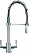 NEW (MF50) Franke Olympus Spring Pull Out Nozzle Kitchen Tap Chrome 115.0184.404. RRP £252.99...