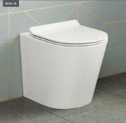 NEW & BOXED Lyon Back To Wall Toilet with Slim Soft Close Seat. RRP £349.99 Our Lyon back to...