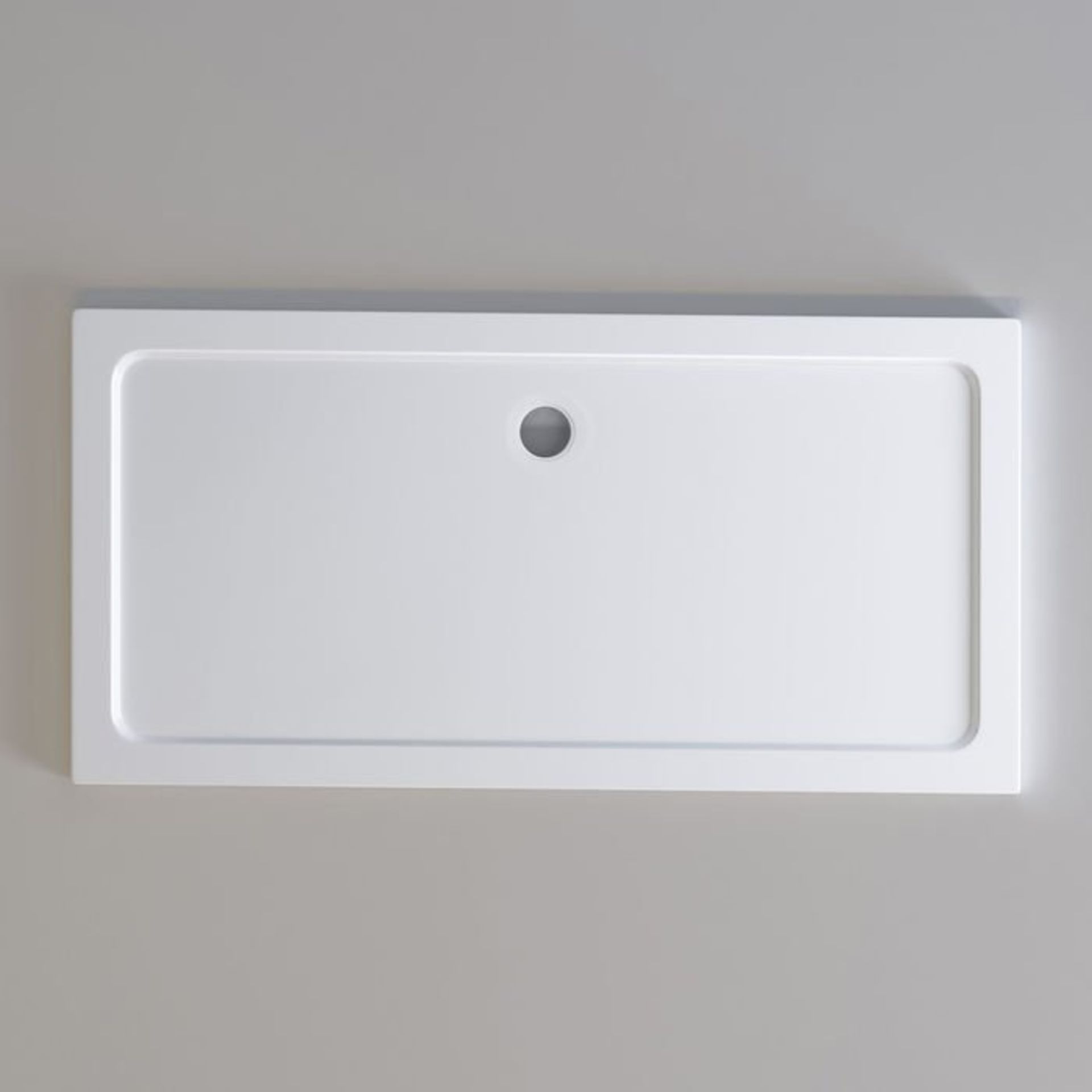 NEW (AA35) 1600x800mm Rectangular Ultraslim Stone Shower Tray RRP £449.99 Low profile ultra sl...