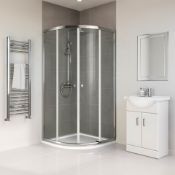 NEW (AA99) 1000x1000mm - Elements Quadrant Shower Enclosure. RRP £429.99. Shower Enclosures f...