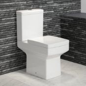 NEW & BOXED Belfort Close Coupled Toilet & Cistern inc Soft Close Seat. RRP £499.99.CC64...
