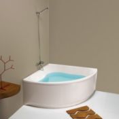 NEW (AA96) 1350x1350MM Corner Bath. This bath is perfect to make the most of space, as it can b...