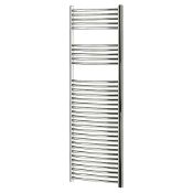NEW (REF148) CURVED TOWEL RADIATOR 1600 X 600MM CHROME. Curved Chrome-Plated Steel Constructio...