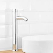 NEW (REF251) Hoffell 1 lever Chrome-plated Tall Contemporary Basin Mono mixer Tap. This contemp...