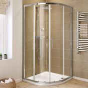 NEW (REF47) 800x800mm - 6mm - Elements Quadrant Shower Enclosure. RRP £329.99.6mm Safety Glas...