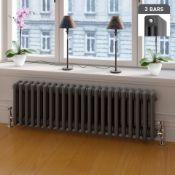 NEW (OS225) 300x1008mm Anthracite Triple Panel Horizontal Colosseum Traditional Radiator. RRP ?...