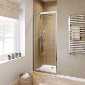 NEW (EX76) 800mm - 6mm - Premium Pivot Shower Door.RRP £299.99.8mm Safety Glass Fully waterpr...