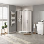 NEW Twyfords 1200x800mm - 8mm - Premium EasyClean Offset Quadrant Shower Enclosure - Reversible...