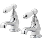 NEW (EX110) Brean Chrome-plated Bath Pillar Tap, Pack of 2.This traditional style chrome bath ...