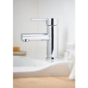 NEW (REF216) Lazu 1 lever Chrome-plated Contemporary Basin Mono mixer Tap. This contemporary s...