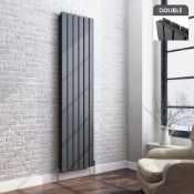 New 1800x532mm Anthracite Double Flat Panel Vertical Radiator.Rrp £499.99 Each.RC264.Made With...