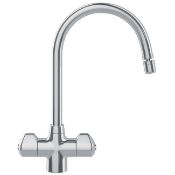 NEW (FR88) FRANKE MOSELLE KITCHEN TAP CHROME. Contemporary polished bi-flow tap Directional no...