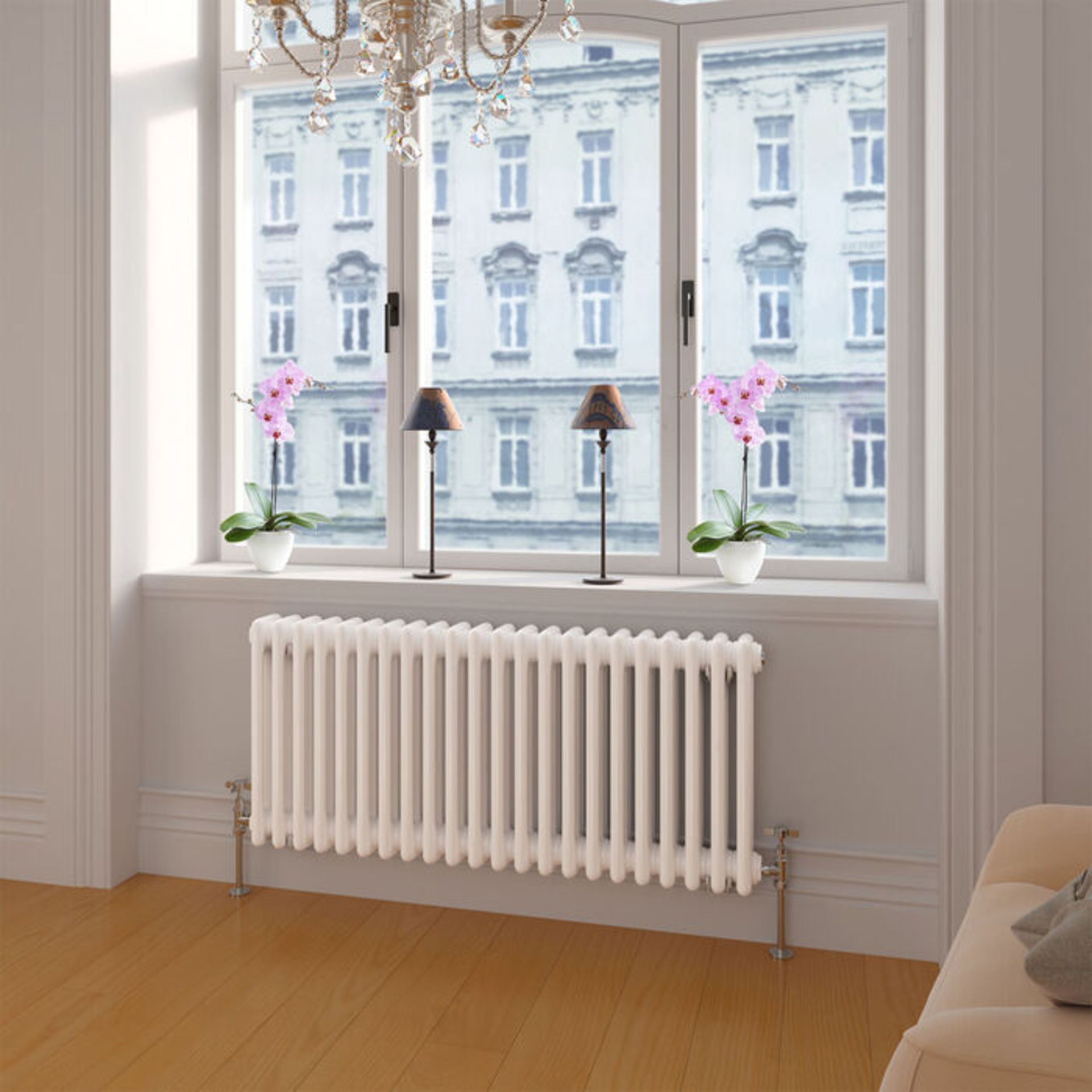 NEW (D90) 500x812mm White Triple Panel Horizontal Colosseum Traditional Radiator. RRP £462.9... - Image 2 of 2