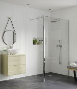 NEW (D18) 900 + 300mm - 8mm - Premium Framless Wetroom and Rotatable Panel . RRP £749.99.8mm ...