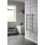 (FC1006) 900x500mm Straight Heated White Towel Radiator. High quality steel construction with ...