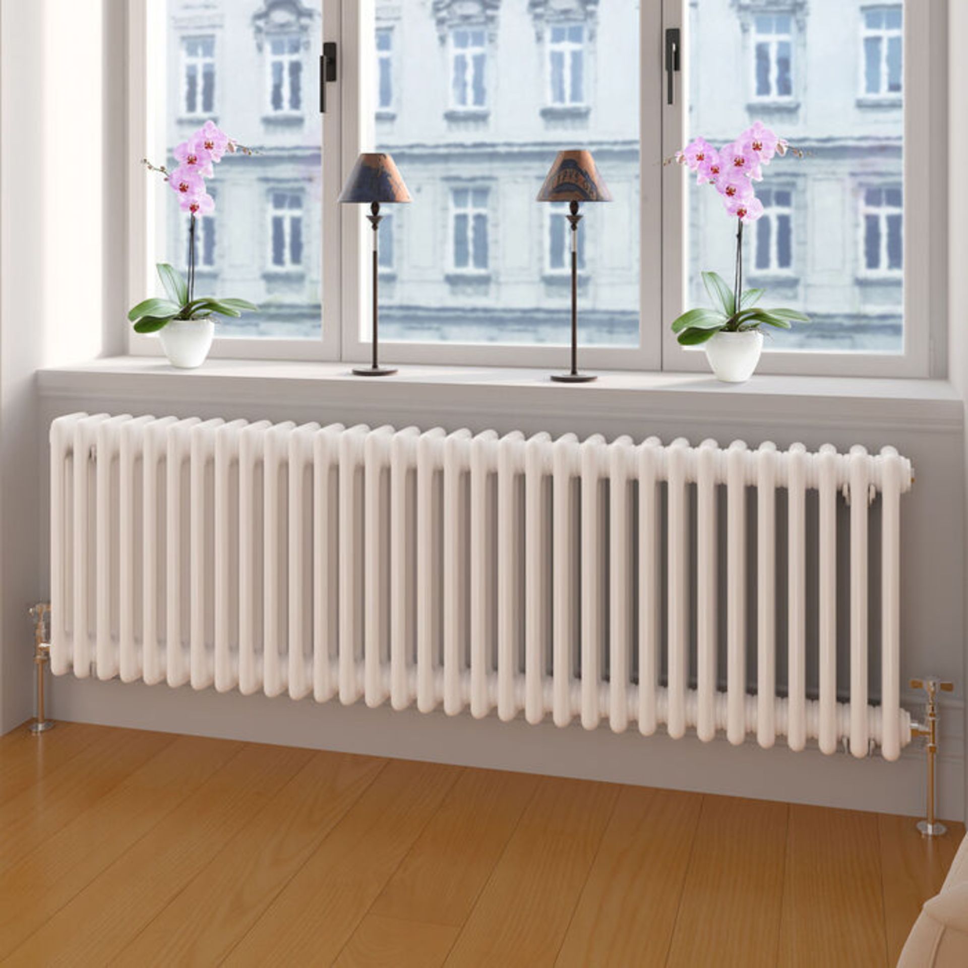 NEW (D364) 500x1042mm White Triple Panel Horizontal Colosseum Traditional Radiator. RRP £509.... - Image 2 of 2