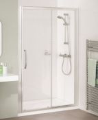 NEW (D52) 1200mm Semi Framed Sliding Shower Door 8mm. RRP £562.99.This 1200mm wide sliding sh...