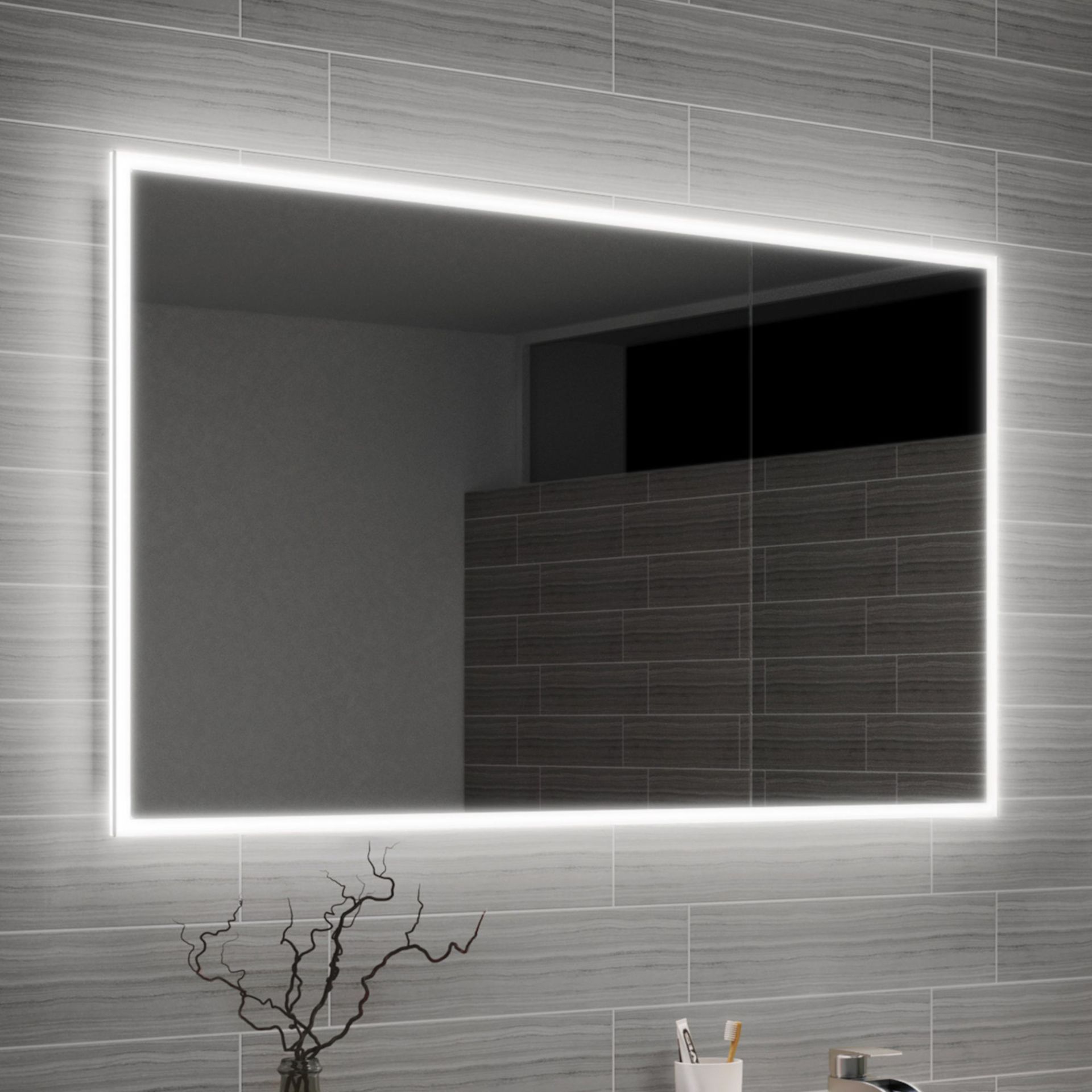 NEW 1200x800mm Cosmica Illuminated LED Mirror. RRP £932.99.Ml4004 Energy efficient LED lighti...