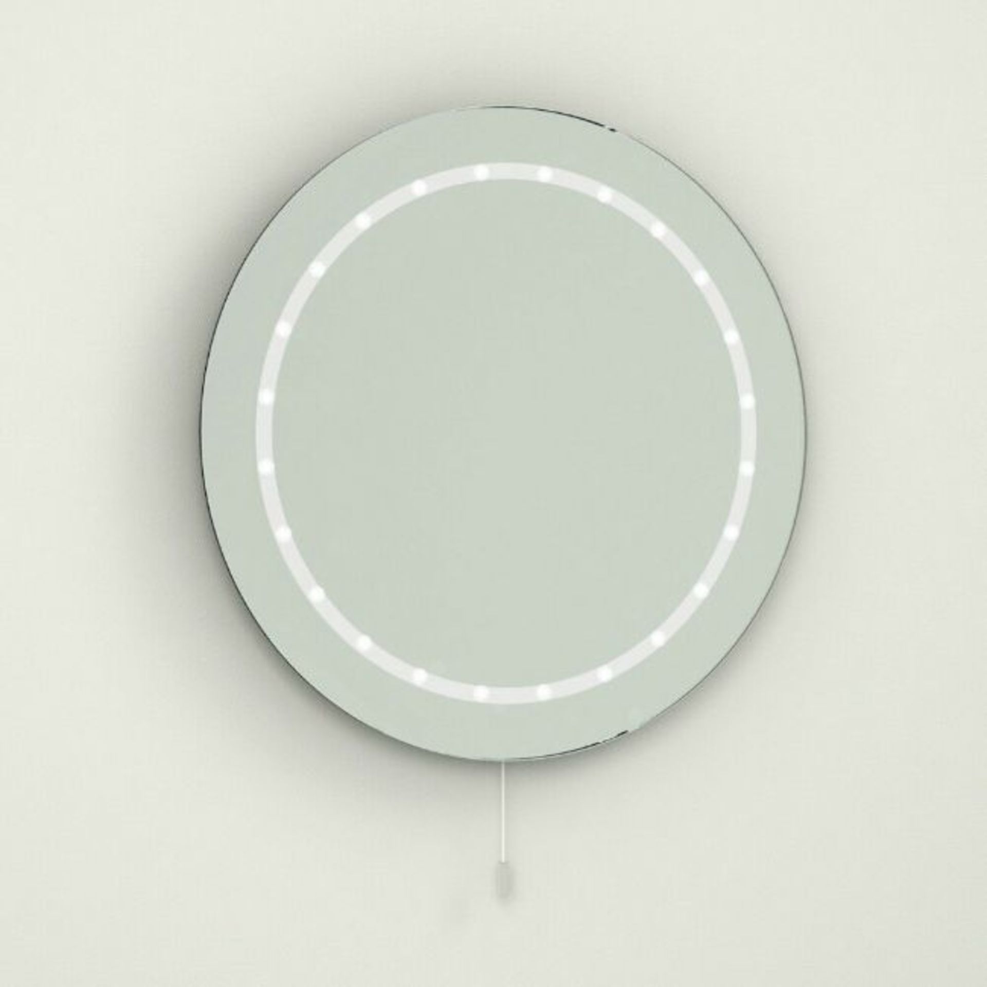 (KN33) 400mm Omega Round Battery Operated Illuminated Mirror. Battery Operated. Energy saving... - Image 2 of 2