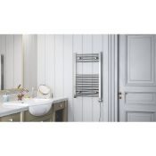 NEW (D216) TERMA LEO ELECTRIC TOWEL RAIL 800 X 500MM CHROME. Fully thermostatic temperature co...