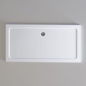 NEW (D28) 1600x900mm Rectangular Ultraslim Stone Shower Tray RRP £449.99 Low profile ultra sli...