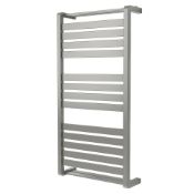 NEW (D43) 1300x500mm LORETO VERTICAL WATER TOWEL WARMER 1300 X 500MM GREY Innovative 'C' shape...