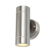 NEW (CK149) Blooma Candiac Silver effect Mains-powered LED Outdoor Wall light 760lm You can ins...