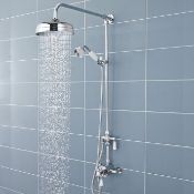 NEW (E32) Victorian Exposed Shower Valve with Rigid Riser Kit - Chrome. RRP £399.99.