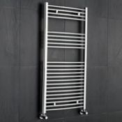 NEW (REF390) 1000x450mm Kudox Chrome Electric Towel Rail Radiator.