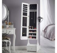 NEW White Illuminating LED Armoire Storage Mirror. 4010233.Illuminating mirror with two LE...