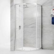 NEW (E166) 800x800mm - 6mm -1 Door Premium EasyClean quadrant shower enclosure. RRP £499.99. ...