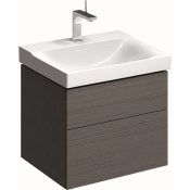 NEW Keramag 580mm Xeno Grey Vanity unit. 807262+3D4711WH. RRP £587.00. Comes complete with bas...