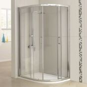 NEW (F38) 1200x900mm - 6mm - Offset 2 Door Quadrant Shower Enclosure. RRP £599.99. .Make the...