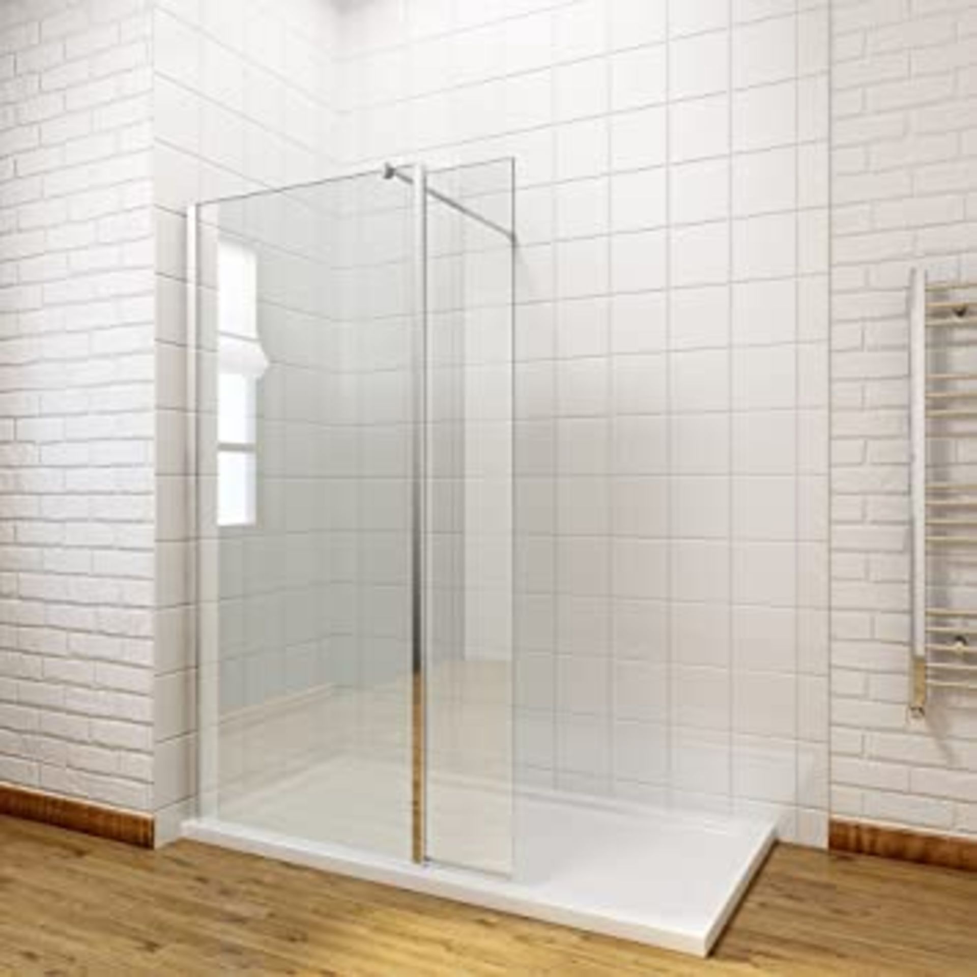 NEW (E80) 900x300mm - 8mm - Premium EasyClean Wetroom and rotatable panel.Rrp £399.99.8mm Easy... - Image 2 of 2