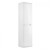 NEW (F183) Lambra 300mm Tall Unit - Gloss White. RRP £375.00. Simplistic Design Soft Closing ...