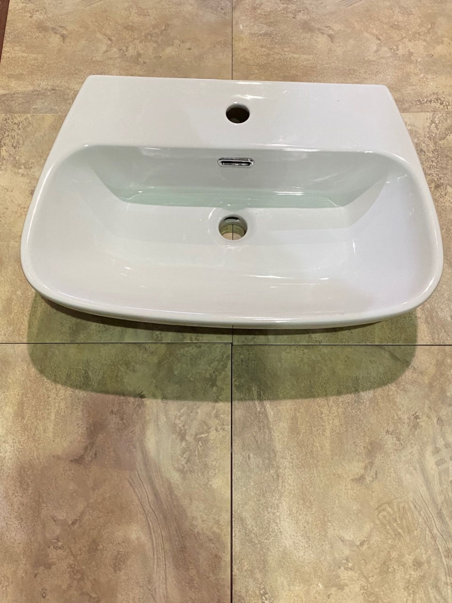 NEW (E85) Amy Semo Recessed Basin White - Image 2 of 2