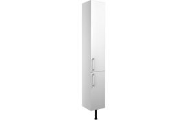 NEW (F186) Alba 1800 White Gloss Two Door Tall Bathroom Storage Unit. RRP £345.00.This unit c...