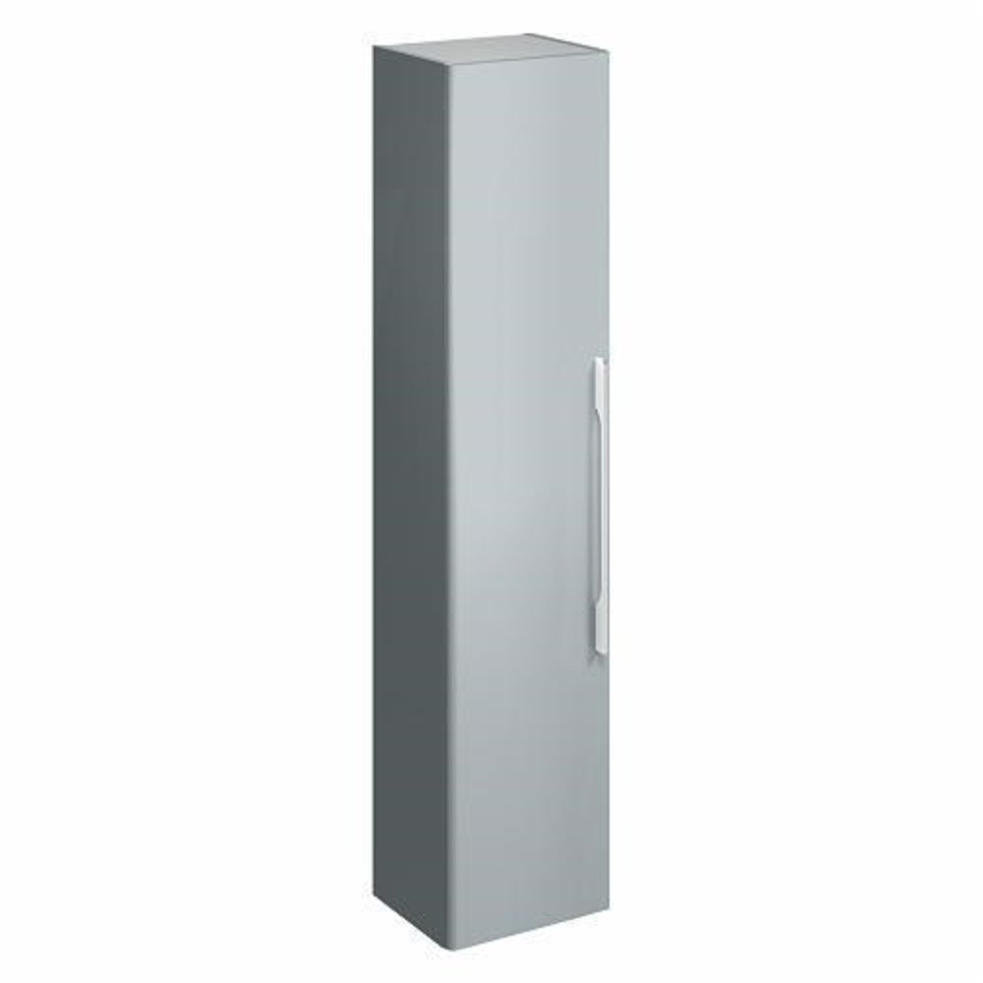 NEW (W93) Twyfords 1800mm Grey Tall Storage Unit. RRP £864.99.One door with soft closing mecha...