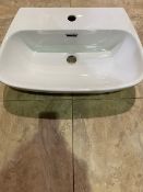 NEW (E85) Amy Semo Recessed Basin White