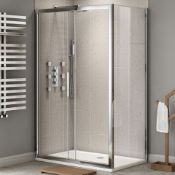 NEW Twyfords 1700x900mm - Premium EasyClean Sliding Door Shower Enclosure. RRP £549.99. ES405...