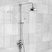 NEW (F34) Exposed Dual Traditional Thermostatic Shower Mixer + Rigid Riser + Diverter. RRP £49...