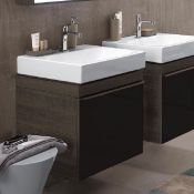 NEW Keramag Citterio 600mm Dark Grey/Brown Vanity Unit. 835161+3d4711wh. Comes complete with ba...