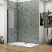 NEW (F124) 1100mm Shower Wall Panel. RRP £397.99. The Showerwall is stylish yet functional b...