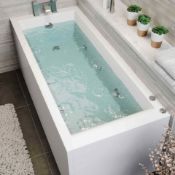 NEW 1700x700x545mm Whirlpool Jacuzzi Single Ended Bath - 6 Jets. RRP £1,299.99.Spa Experien...