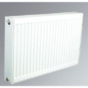 (G169) 700x700mm PREMIUM TYPE 22 DOUBLE-PANEL DOUBLE CONVECTOR RADIATOR 700 X 700MM WHITE. High...